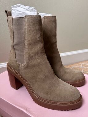 Louise et Cie Varsan Boots Booties Suede Sandstorm 8